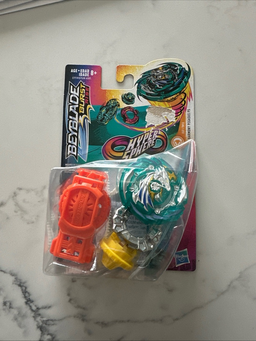 Hasbro Beyblade Burst Hyper Sphere Teal, Orange, and Yellow Launcher Set